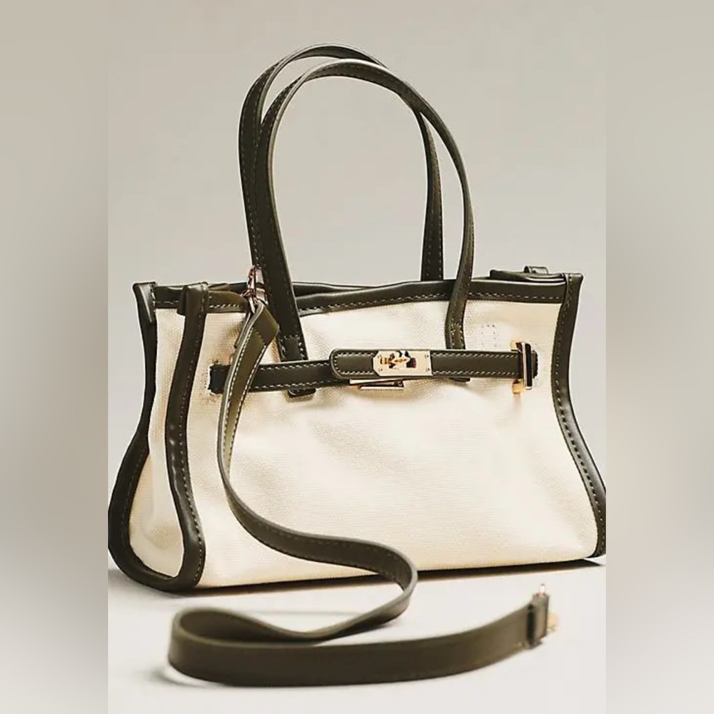 Anthropologie Black and Cream Crossbody Bag NWT - Picture 3 of 11